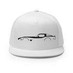 Corvette C3 Outline 3rd Gen Vette Owner Custom Embroidered 5 Panel Trucker Cap Snapback Hat