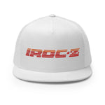 Retro Vintage 1980s Chevy Camaro IROC-Z Logo Fender Emblem Custom Embroidered 5 Panel Trucker Cap Snapback Hat