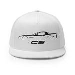 Corvette C5 Outline 5th Gen Vette Owner Custom Embroidered 5 Panel Trucker Cap Snapback Hat