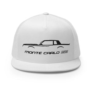 Chevy Monte Carlo SS Fourth Gen 1981-1988 Classic Car Owner Custom Embroidered 5 Panel Trucker Cap Snapback Hat