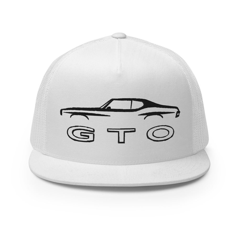 GTO American Muscle Car Collector Classic Cars Owner Custom Embroidered 5 Panel Trucker Cap Snapback Hat