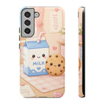 Milk Cookie Phone Case Cute Food Kawaii Tough Cover Gift Art