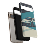 Retro Teal Sports Car C8 phone case | Tough Cases