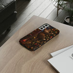Tabby Cat on Christmas Tree phone case | Tough Case
