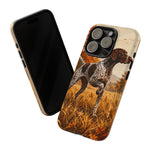 German Shorthaired Pointer Pointing Art Tough Phone Case