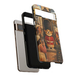 Corgi Royal Guard phone case | Cute British corgi soldier illustration