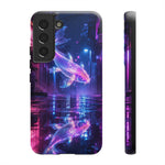 Neon Koi Reflection Vaporwave phone case | Tough Cover