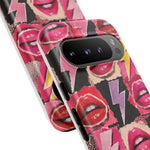 Pop Art Lips and Lightning Bolt Phone Case