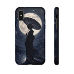 Geisha Parasol Moonlight Art Tough Phone Case