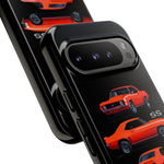 1969 Camaro SS Orange Triple View Muscle Car Tough Phone Case