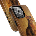 Abyssinian Warm Ticked Portrait Art Tough Phone Case