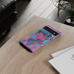 Neon Cyber Geisha phone case | Tough Case