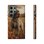 German Wirehaired Pointer Autumn Art Tough Phone Case