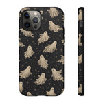 Vintage Ghost Pattern phone case | Halloween spooky stars design