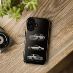 Silver Hakosuka Skyline Classic Sports Car Tough Phone Case for JDM Fans