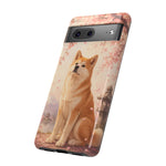Akita Cherry Blossom Phone Case Sakura Dog Lover Gift