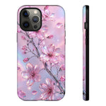 Pink Chrome Cherry Blossom Phone Case | Tough Cover