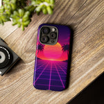 Classic Grid Sunset Vaporwave Art Tough Phone Case