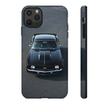 1969 Camaro SS Black Overhead Tough Phone Case Cover Gift Art