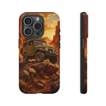 Land Cruiser FJ40 Classic 4x4 Red Rock Canyon Art Tough Phone Case