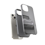 Silver Corvette Art Phone Case, C2 Sting Ray Classic Sports Cover