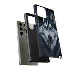 Siberian Husky Geometric Diamond Art Tough Phone Case