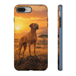 Rhodesian Ridgeback African Savanna Art Tough Phone Case