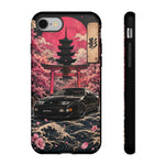 Black 300ZX Phone Case, Cherry Blossom Torii Art Tough Cover