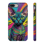 Devon Rex Cat Elf Pixie Pop Art Tough Phone Case