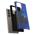 Blue Mustang Art Phone Case, GT500 American Muscle Car Tough Cover for Men