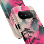Japanese Minimalist Ink Vaporwave Phone Case – Sumi-e Aesthetic