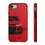 Red Camaro Phone Case, ZL1 American Muscle Car Tough Cover for Men, Gift