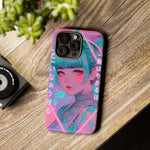 Neon Cyber Geisha phone case | Tough Case