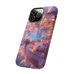 Floating Pool Deck Phone Case, Pastel Cloud 3D Render Cover