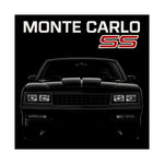 1986 Chevy Monte Carlo SS Poster Classic Muscle Car Wall Art Print Retro Garage