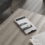 White NA Miata Phone Case, Retro MX5 Roadster Cover, Gift for Car Guys