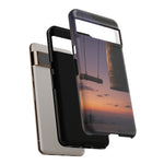 Temple Bell Sunset Phone Case Japan Zen Tough Case