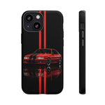 Fox Body Mustang Phone Case, Red 87 Muscle Car Stripe Studio Cover