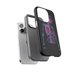 Neon Anatomical Skeleton Phone Case | Internal Displacement Art
