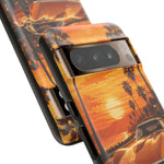 Orange Corvette C3 Stingray Sunset Palms Phone Case