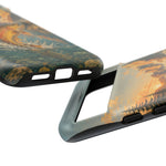 Leaping Golden Trout Lake Scene phone case | Tough Cover