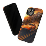 1969 C3 Corvette Phone Case, Orange Mountain Pass Motion Blur