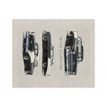 1956 Chevy 210 Custom Classic Car Velveteen Blanket | Vintage Auto Trio