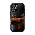 Orange C6 Neon Car Meet Tough Phone Case