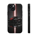 Camaro ZL1 Phone Case, Black Red Racing Stripe Studio Cover, Gift