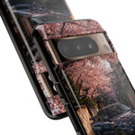 Cherry Blossom Street Scene R34 Skyline GTR Tough Case | Car Photo Cover