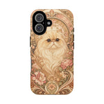 Persian Cat Floral Art Nouveau Tough Phone Case