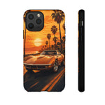 Orange Corvette C3 Stingray Sunset Palms Phone Case