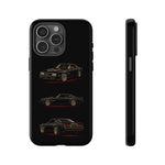 Trans Am Phone Case Black Gold, Three-View Vector Tough Cover