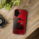 Red Mustang Art Phone Case, GT500 American Muscle Car Tough Cover